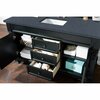 James Martin Vanities Brookfield 60in Single Vanity, Antique Black w/ 3 CM Charcoal Soapstone Quartz Top 147-114-5331-3CSP